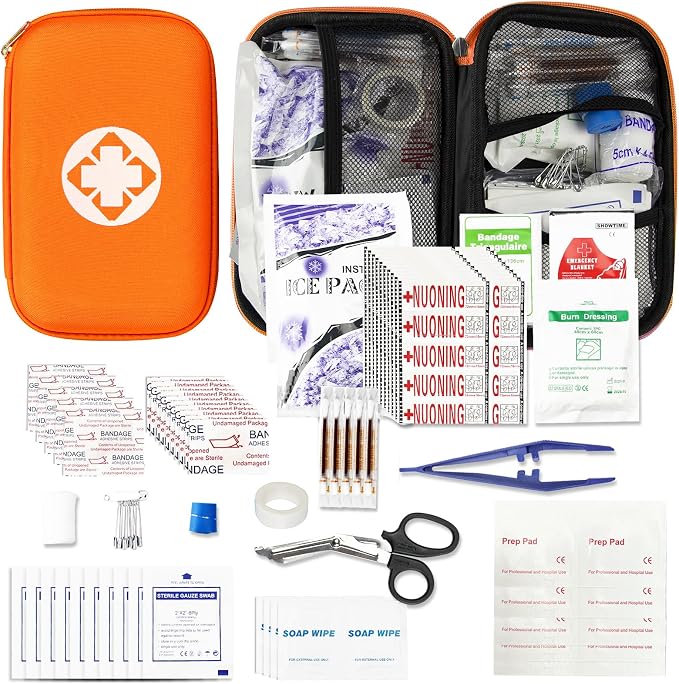 276PCS Mini Car First Aid Kit Travel Size by AMORNING