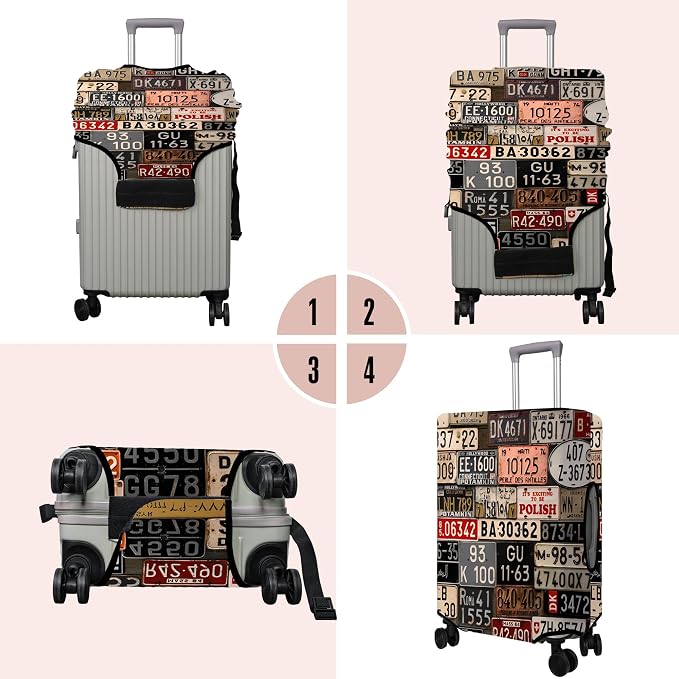 Travel Luggage Cover Suitcase Protector Fits 18-32 Inch Wheel Covers - Image 3