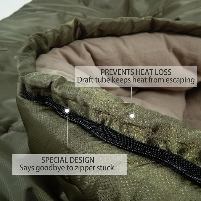 0 Degree Sleeping Bag 100% Cotton Flannel XXL - Image 4