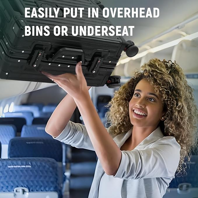 UrbanExplorer 20 Inch Carry On Luggage Aluminum Frame Airline Approved - Image 8