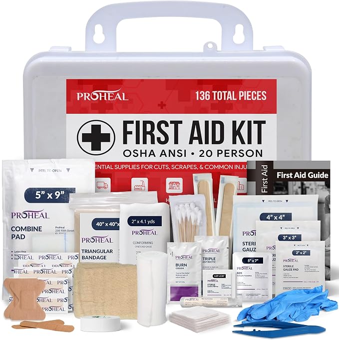 20 Person OSHA Compliant First Aid Kit by ProHeal
