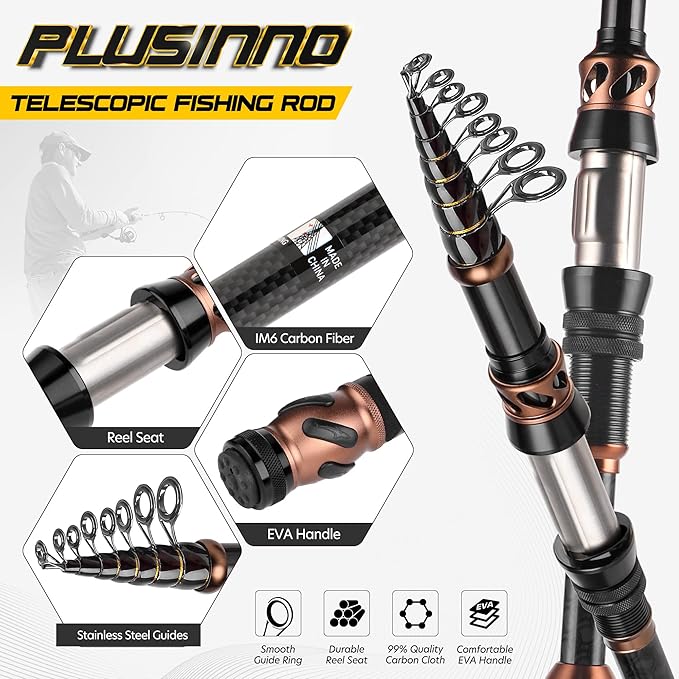 PLUSINNO Fishing Rod and Reel Combos - Image 3