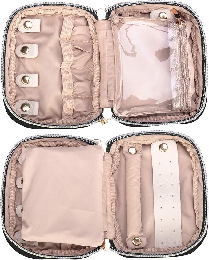 Teamoy Mini Jewelry Travel Case, Storage Organizer Bag - Image 2