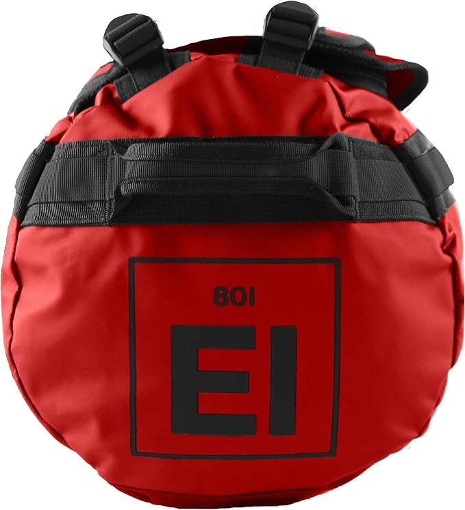 Element Equipment Trailhead Duffel Bag Shoulder Straps Waterproof Red Large - Image 3
