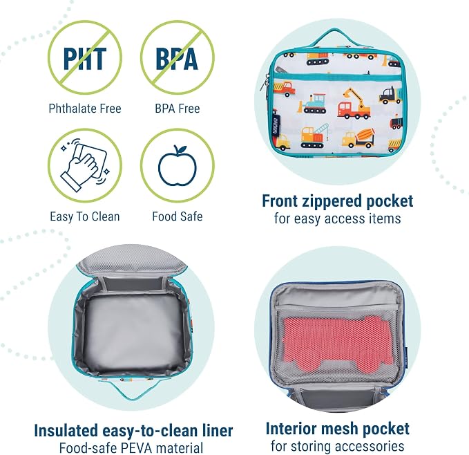 Wildkin Kids Insulated Lunch Box – Durable and Reusable - Image 4