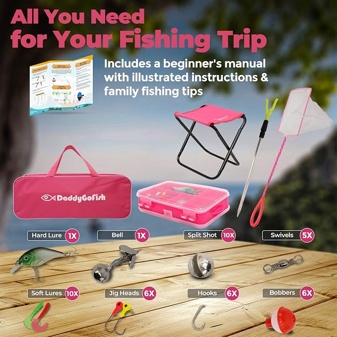 DaddyGoFish Kids Fishing Pole - Image 2