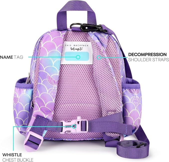 mibasies Backpack Leash for Toddlers 1-3: Baby Backpack for Girls - Image 2