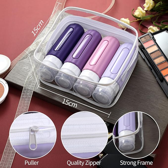 16 Pack Travel Bottles Set for Toiletries, Leakproof Travel Containers for - Image 8