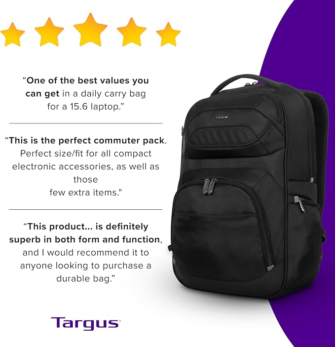 Targus Legend IQ Laptop Backpack Travel Backpack - Image 6