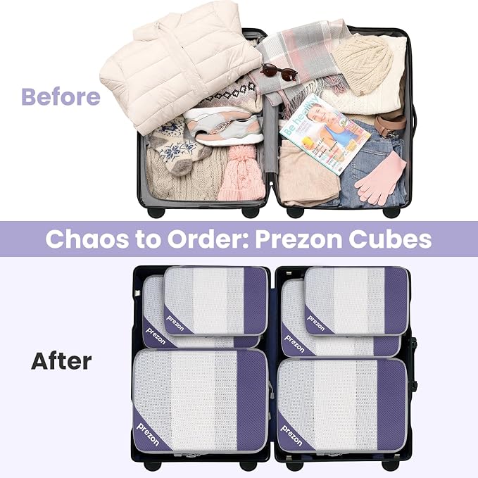 8 Set/6 Set/4 Set Compression Packing Cubes - Image 7