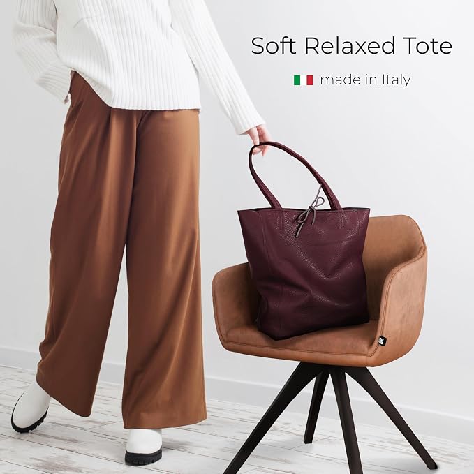 Italian Calf Leather Tote for Women - Image 4