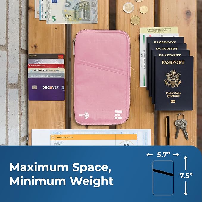 Passport Holder Family up to 6 Passports, Large Passport Wallet and Premium - Image 5