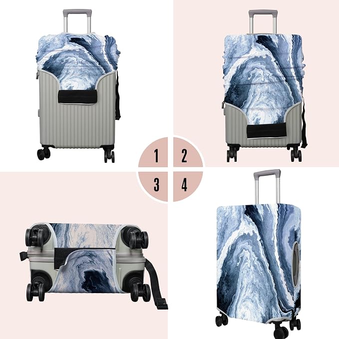 Travel Luggage Cover Suitcase Protector Fits 18-32 Inch Wheel Covers - Image 3