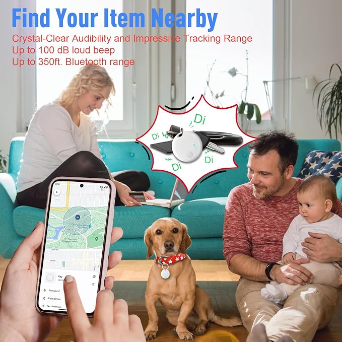 Bluetooth Tracker for Android, 2 Pack Item Finder Work - Image 3
