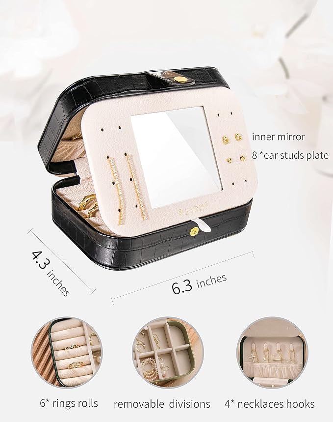 S.Leaf Travel Jewelry Organizer Travel Jewelry Boxes - Image 4