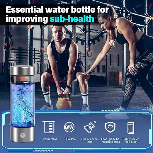 Hydrogen Water Bottle, 3000PPB Portable Hydrogen Water Ionizer Machine - Image 6