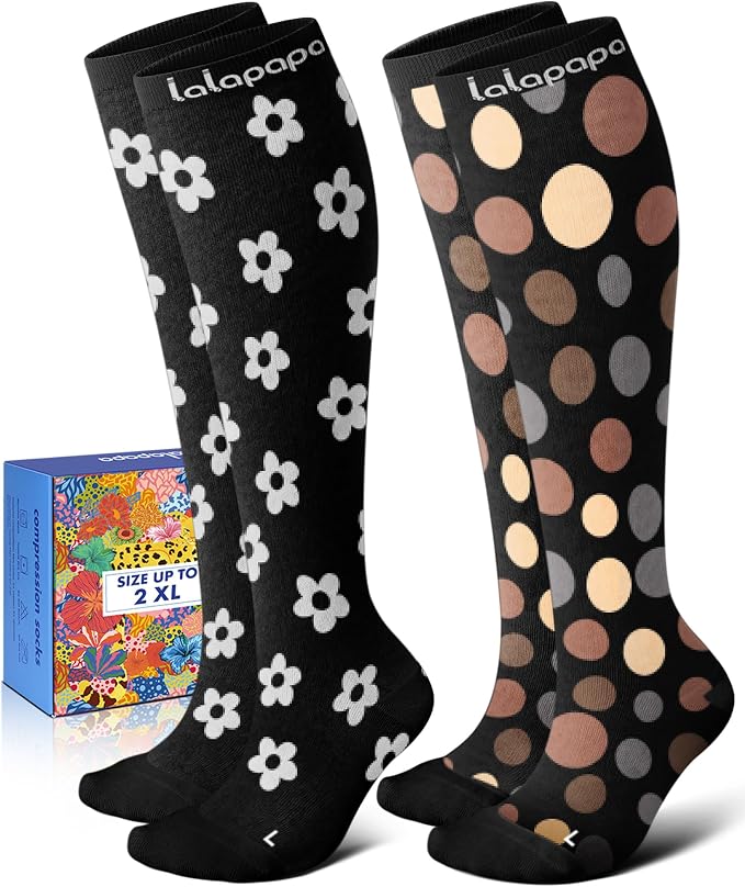 Thick Soft Cotton Compression Socks by Lalapapa