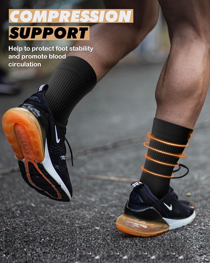 PAPLUS 3 Pairs Running Compression Socks - Image 4
