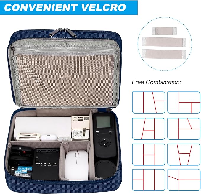Electronic Organizer Travel Case, Travel Cord Organizer Case Portable - Image 5