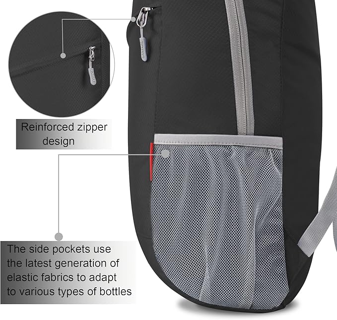 ZOMAKE Lightweight Packable Backpack 20L, Foldable Backpacks Small Daypack - Image 4