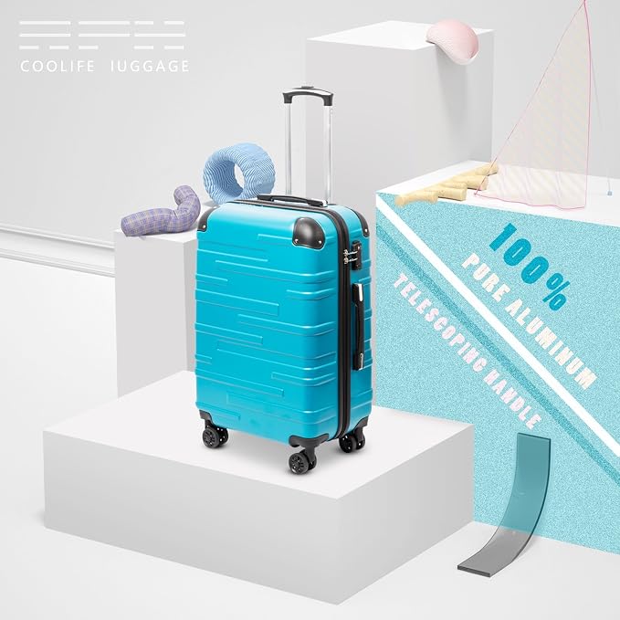 Coolife Luggage Expandable Suitcase 3 Piece Set - Image 2