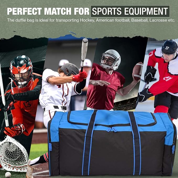 Jetstream Heavy Duty Multi Pocket Durable Sports Gym Equipment Travel Duffel Bag - Image 2