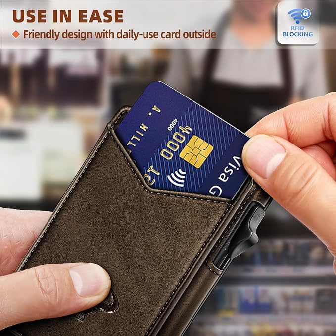 BULLIANT Men Wallet, Money Clip Wallet Slim - Image 5
