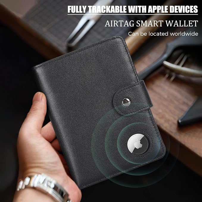 Polare Luxury RFID Blocking Leather Passport Holder Travel Wallet - Image 3