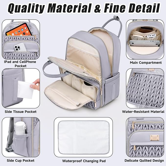 Diaper Bag Backpack, Stylish Baby Diaper Bag, Waterproof Travel Diaper - Image 5