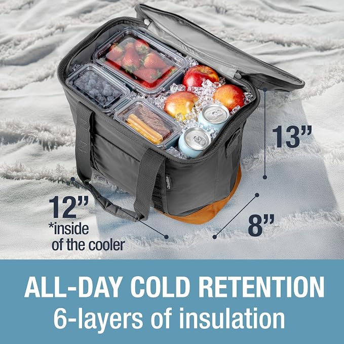 CleverMade Collapsible Insulated Cooler Bag – Leakproof Soft Folding Cooler - Image 4