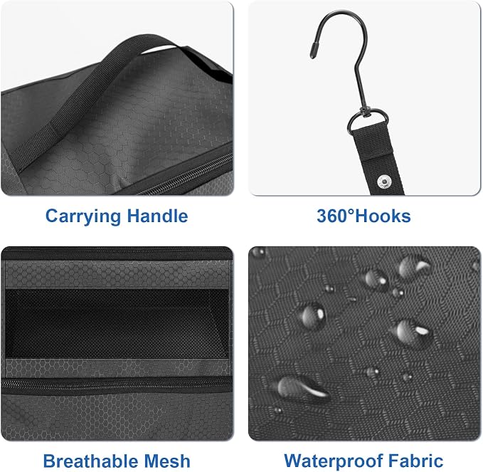 Suitcase Organizer, Travel Luggage Organizer Portable Hanging Travel Shelves - Image 4