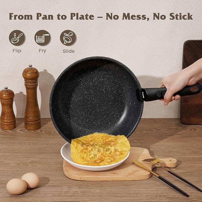 17 Pcs Pots and Pans Set Non Stick, Cookware Sets - Image 3