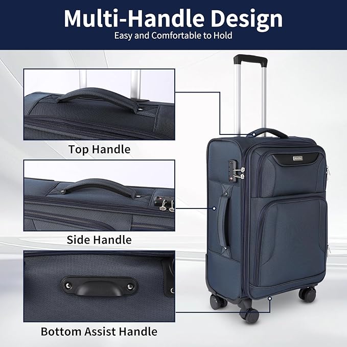 3-Piece Softside Expandable Luggage Set - Image 4