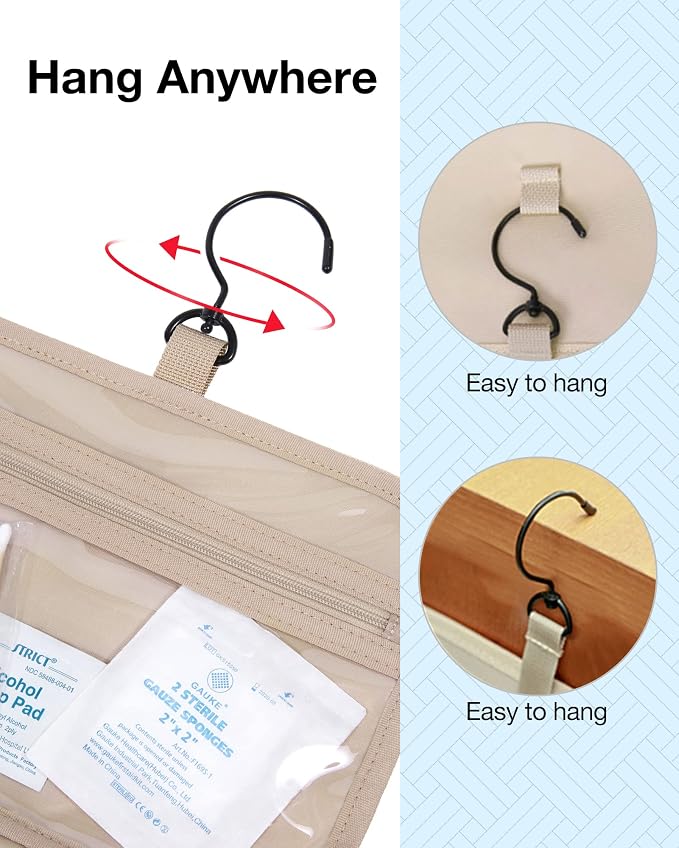 BAGSMART Hanging Travel Toiletry Organizer - Image 4