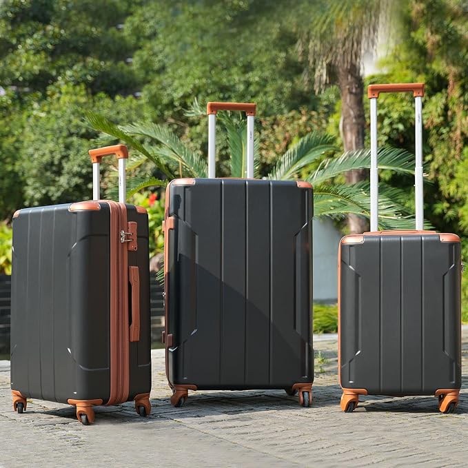 Merax Luggage Set 3 Piece Expandable Lightweight Spinner Suitcase - Image 2