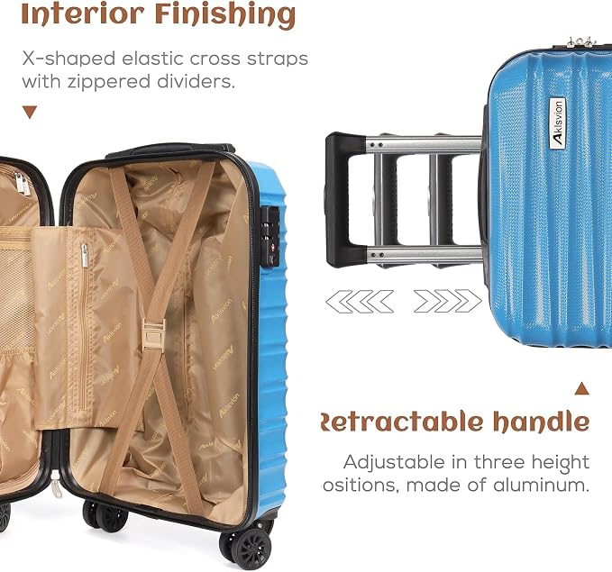 Carry on luggage 20 In suitcase - Image 3