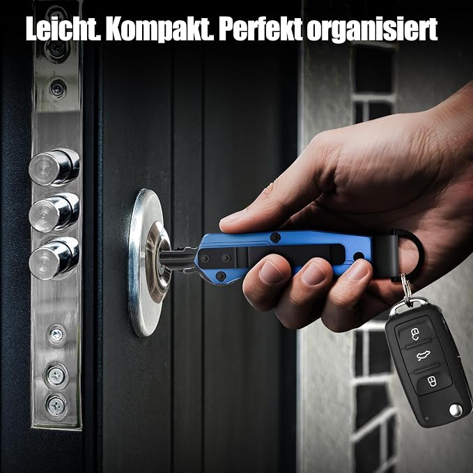 Key Organizer for Men Compact Key Holder Minimalist Key Case Metal Key Chain - Image 6