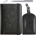 Passport Holder With Luggage Tag Travel Essentials Passport Cover Wallet RFID by PASCACOO