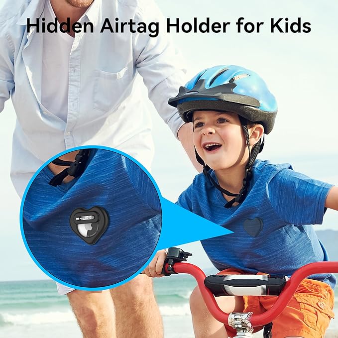DDJ for AirTag Holder for Kids, Hidden Silicone Case for AirTag GPS Tracker for - Image 5
