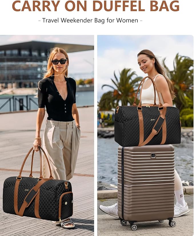 Women Duffle Weekender Travel Bag: Large Duffel Bags - Image 8