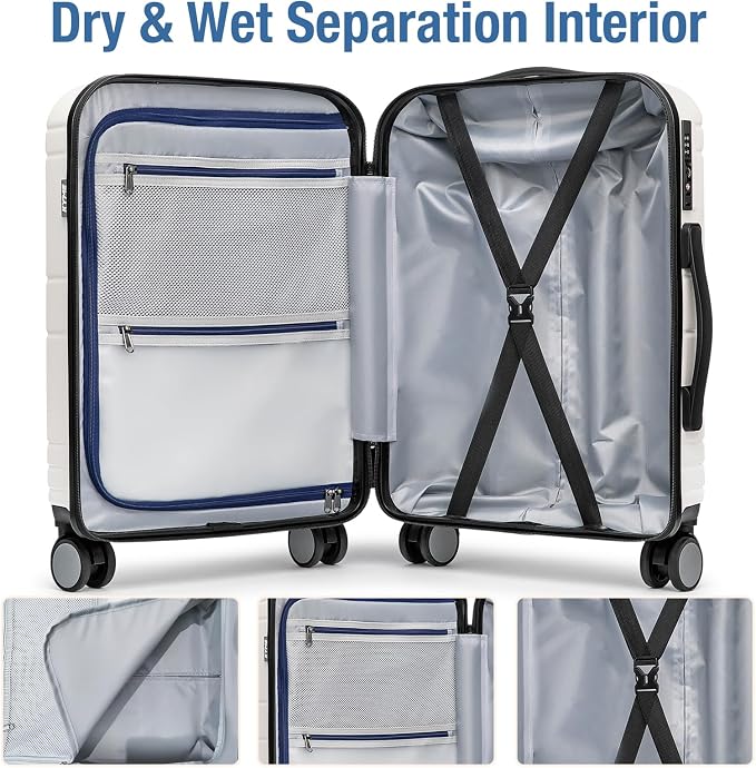 KYME Carry On Luggage 22x14x9 Airline Approved - Image 5