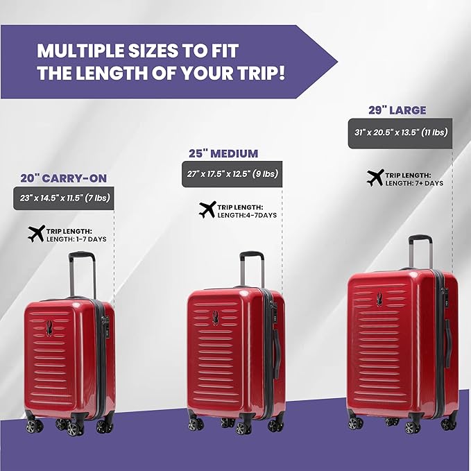 Spyder Rails 29 Inch Expandable Hardside Upright Suitcase - Image 2