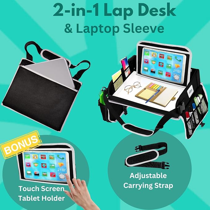 Travel Lap Desk, Travel Tray, Portable Lapdesk - Image 2