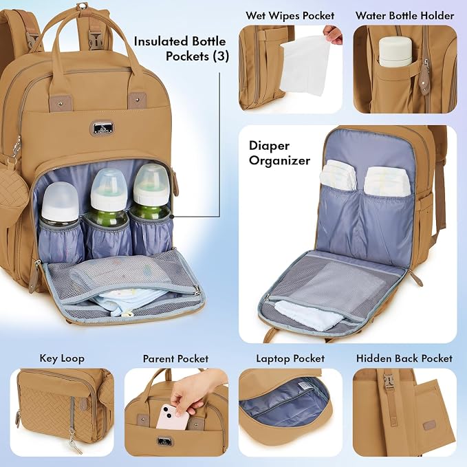 Dikaslon Diaper Bag Backpack - Image 3
