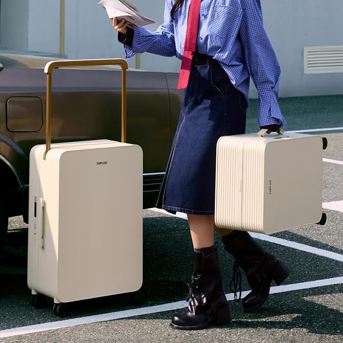 TUPLUS 24” Checked Hardside Luggage Lightweight ABS Travel Suitcase - Image 7