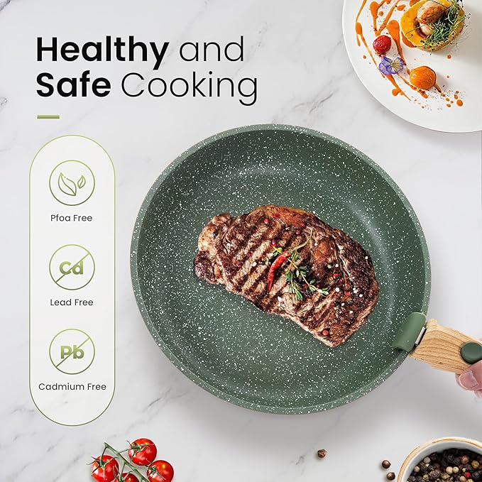 Kitchen Academy Removable Handle Pots and Pans Set - Image 4