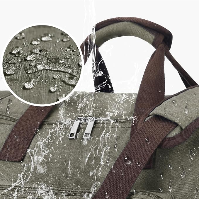 Felipe Varela 60L Duffle Bag for Men, Large Expandable Canvas Duffel Bag for - Image 6