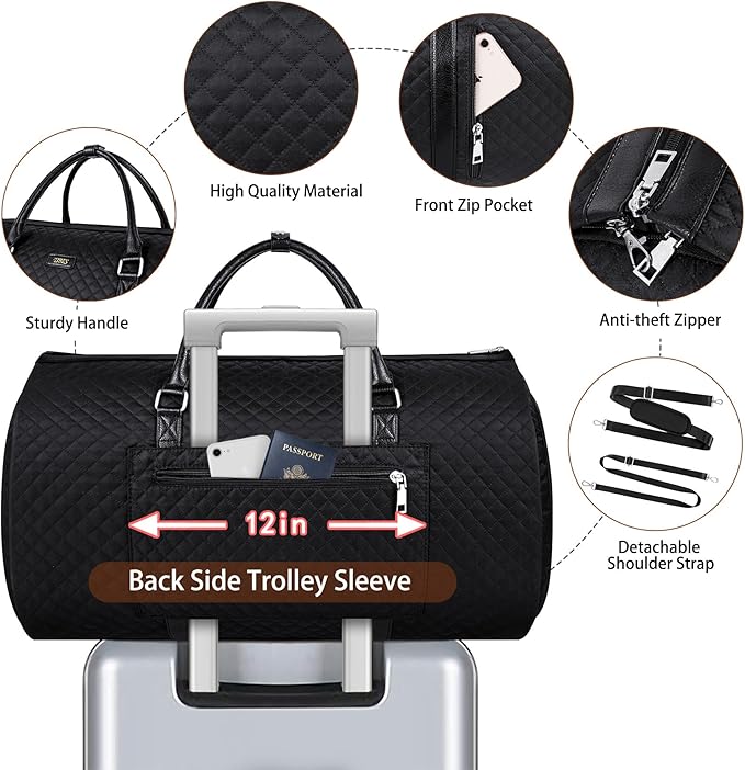 Convertible Garment Duffel Bag for Travel - Image 4