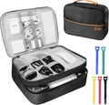 Electronics Travel Organizer, Large Double Layer Portable Waterproof Travel by Lcsmaokin