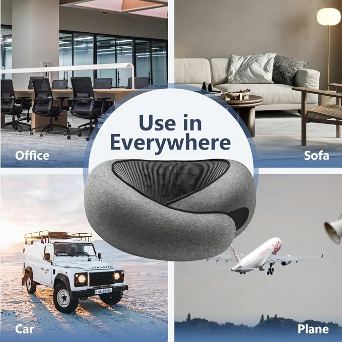 Advanced Memory Foam Neck Travel Pillow, Neck Pillow Airplane - Image 7
